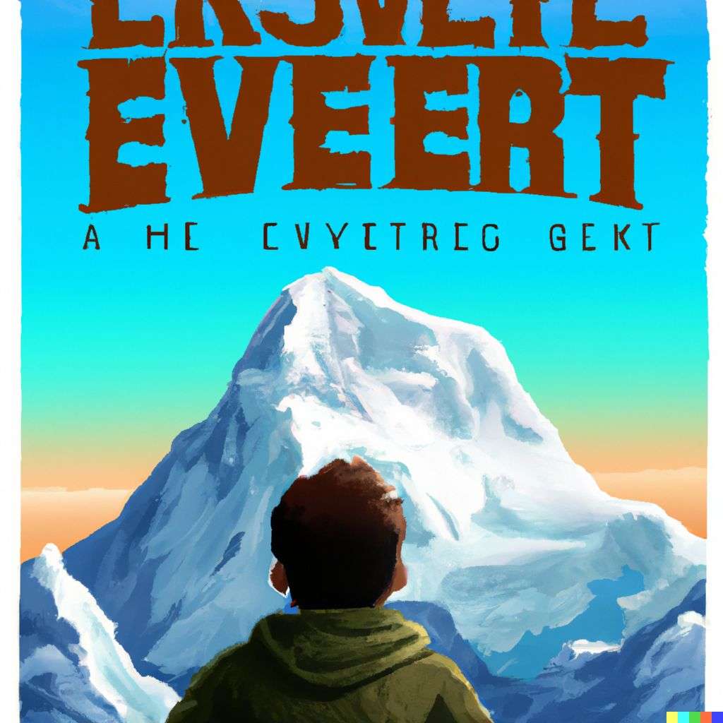 someone gazing at Mount Everest, promotional poster for a Disney movie